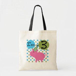 Tote Bag Cochon 3ème anniversaire Tshirts et cadeaux