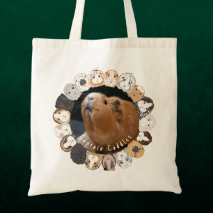 Tote Bag Cochon de Guinée personnalisable