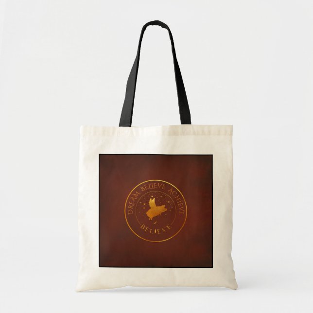 Tote Bag Cochon volant personnalisé (Devant)