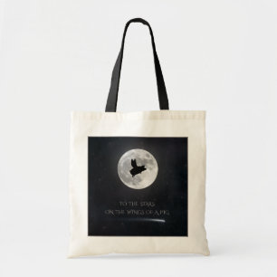 Tote Bag Cochon Volant Vers Les Étoiles