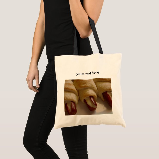 Tote Bag Cochons dans une couverture avec du fromage drôle (Devant (produit))