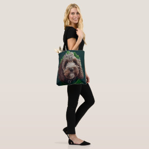 Tote Bag Cockapoo Dog en robe de fête St. Patrick