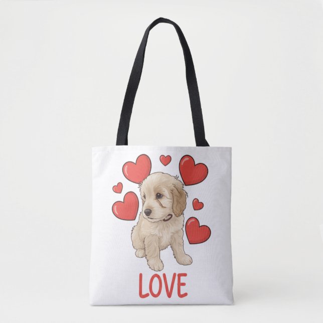 Tote Bag Cockapoo Love (Devant)