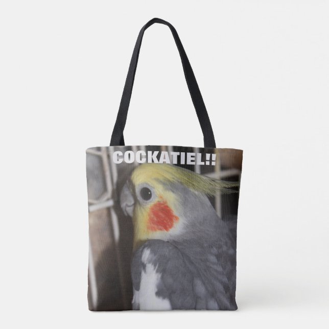 TOTE BAG COCKATIEL PET BIRD FOURRE-TOUT (Dos)
