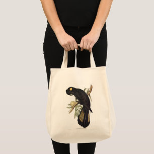 Tote Bag Cockatoo noir à queue jaune par Gould