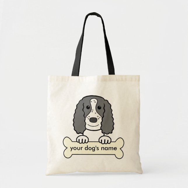 Tote Bag Cocker anglais personnalisé (Devant)