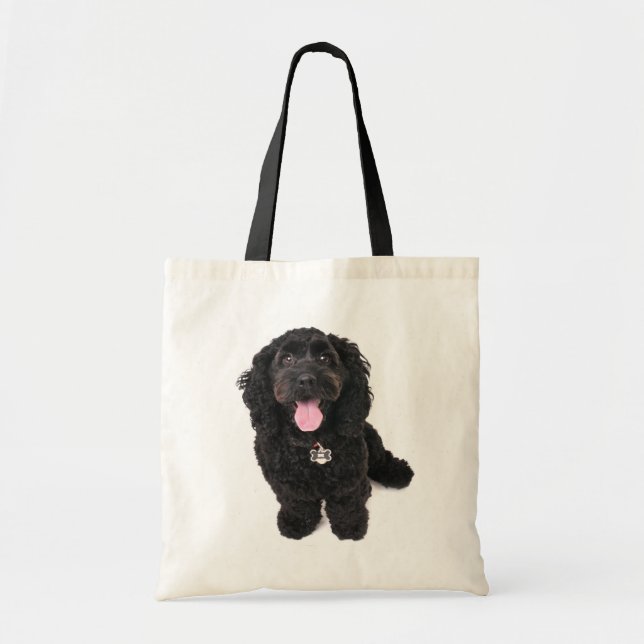 Tote Bag cocker poodé mélange chiot fourre-tout (Devant)