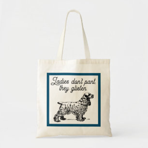 Tote Bag Cocker Spaniel Dessin avec Amusante Plaisanterie A