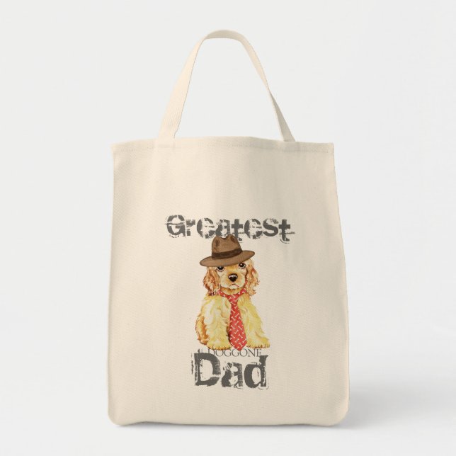 Tote Bag Cocker Spaniel Heart Papa (Devant)