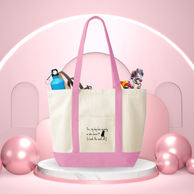Tote Bag Cocker Spaniel Mon Chien A L'Anxiété Woof OFF (Créateur téléchargé)