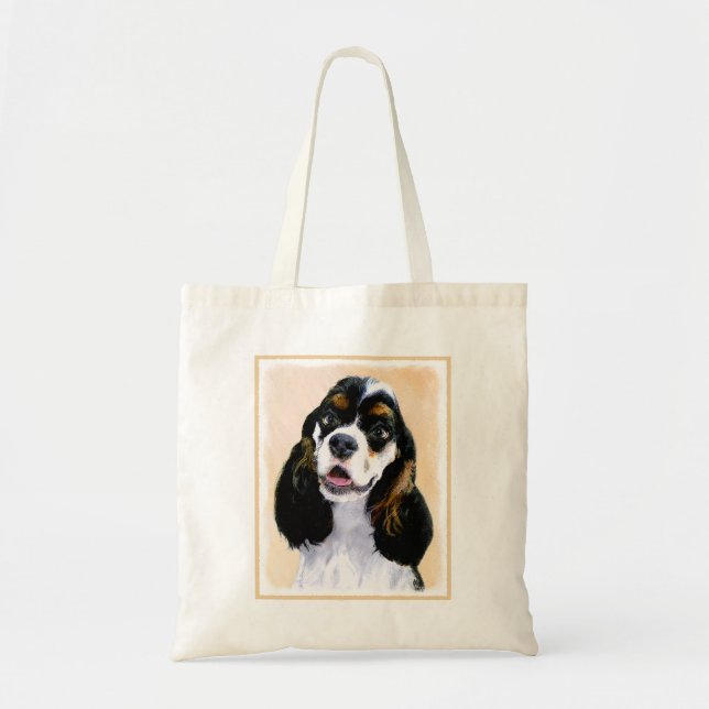 Tote Bag Cocker Spaniel (Parti) Peinture - Art Chien origin (Devant)