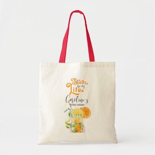 Tote Bag Cocktail Aperol Spritz à la italienne pour une Bab (Devant)