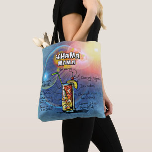 Tote Bag Cocktail Bahama Mama (#8 sur 12 jeux de recettes d
