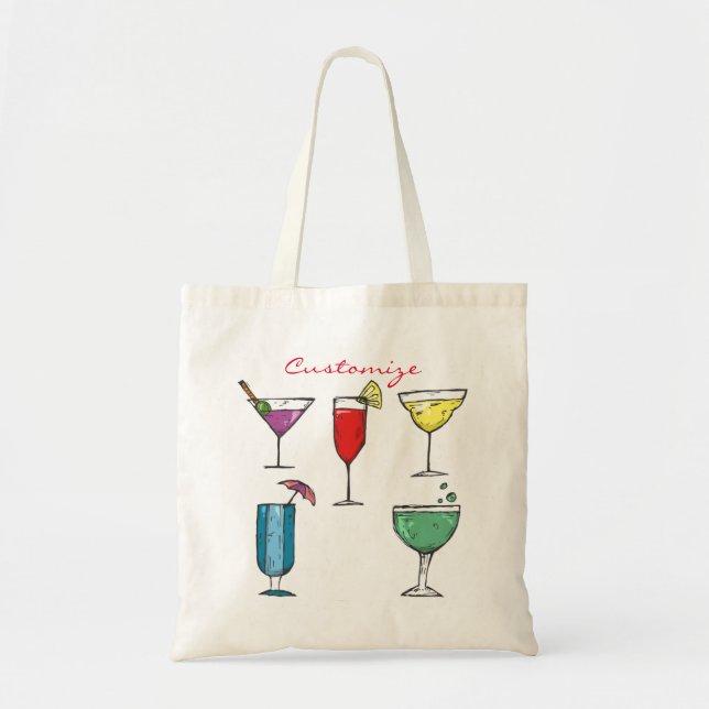 Tote Bag Cocktail Boisson Assortiment Thunder_Cove (Devant)