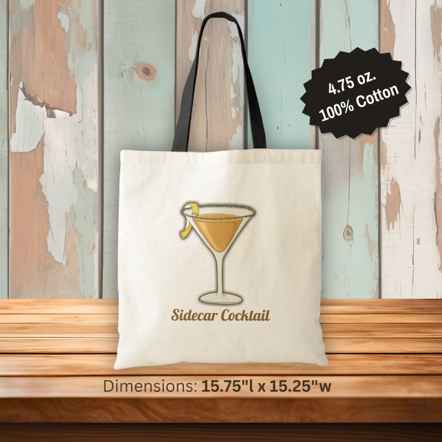 Tote Bag Cocktail Sidecar (Créateur téléchargé)