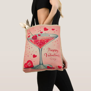 Tote Bag Cocktail Valentine Martini du milieu du siècle