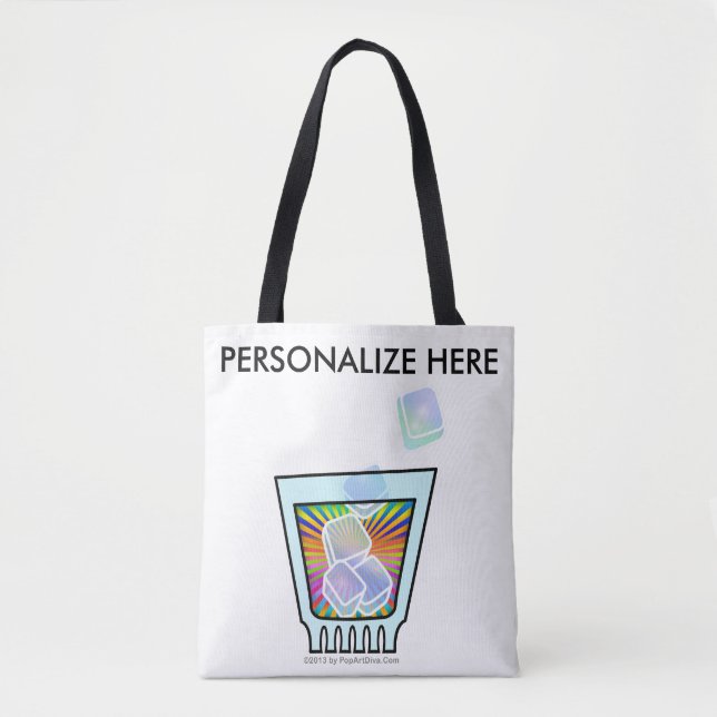 Tote Bag Cocktails POP ART (Devant)