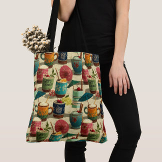 Tote Bag Cocktails Sunset Mai Tai