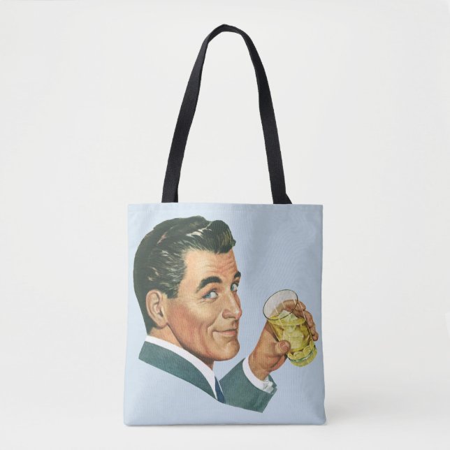 Tote Bag Cocktails vintages Boissons, Boissons Pour Homme (Devant)