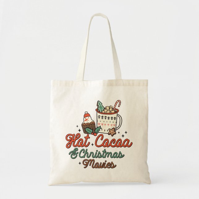 Tote Bag Coco Chaud Et Films De Noël Rétro (Devant)