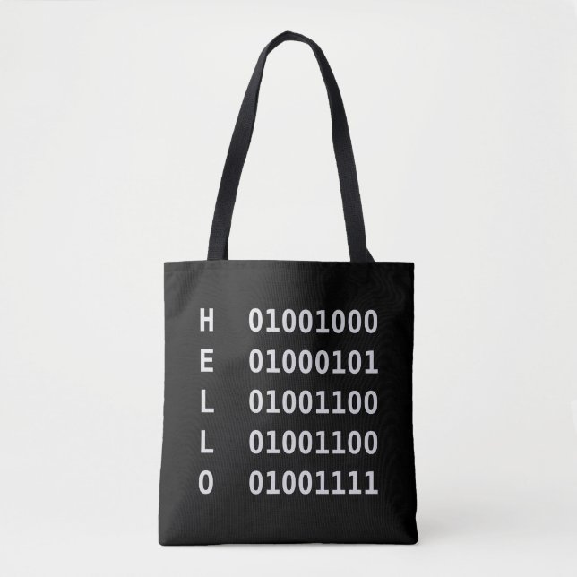 Tote Bag Code binaire (Devant)