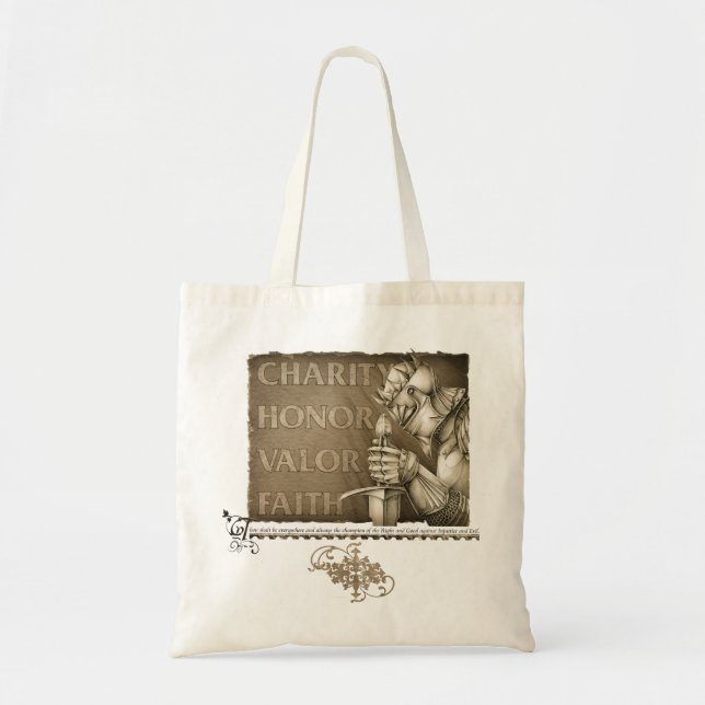 Tote Bag Code de chevalerie (Devant)