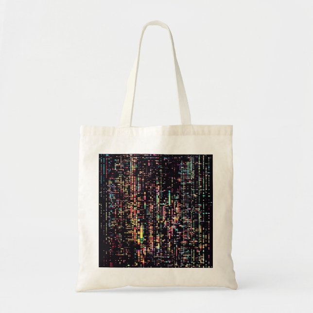 Tote Bag code d'ordinateur écrit en smol (Devant)