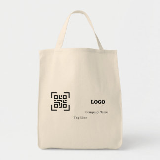 Tote Bag Code QR de logo d'entreprise personnalisé pour la