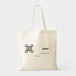 Tote Bag Code QR de logo d'entreprise personnalisé pour pro