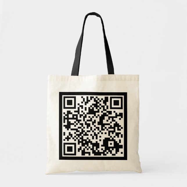 Tote Bag code QR personnalisable (Devant)
