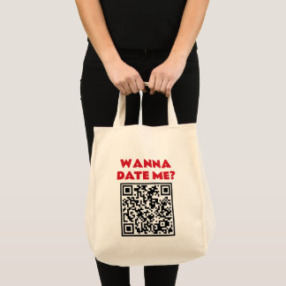 Tote Bag Code QR personnalisé – Veux-tu sortir/me marier Co