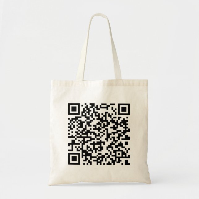 Tote Bag code qr sympa drôle t-shirt mignon avec code qr (Devant)