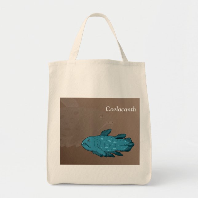 Tote Bag Coelacanthe - Poisson à colle ancien (Devant)