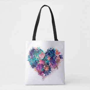 Tote Bag coeur Abstrait