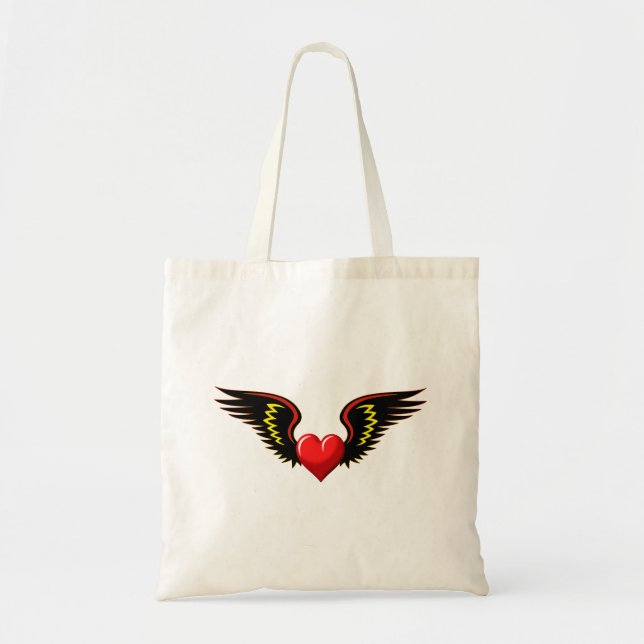 Tote Bag Coeur ailé (Devant)