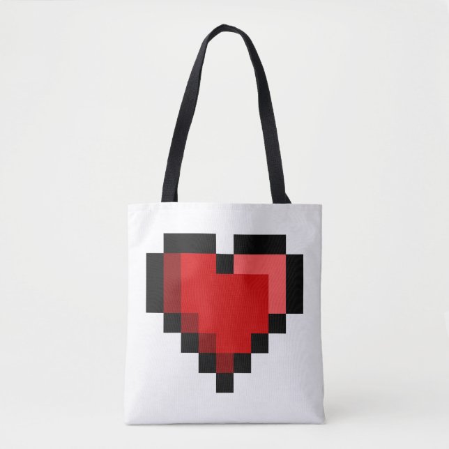 Tote Bag Coeur d'amour (Devant)