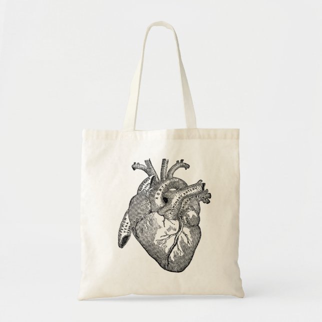 Tote Bag Coeur d'anatomie (Devant)