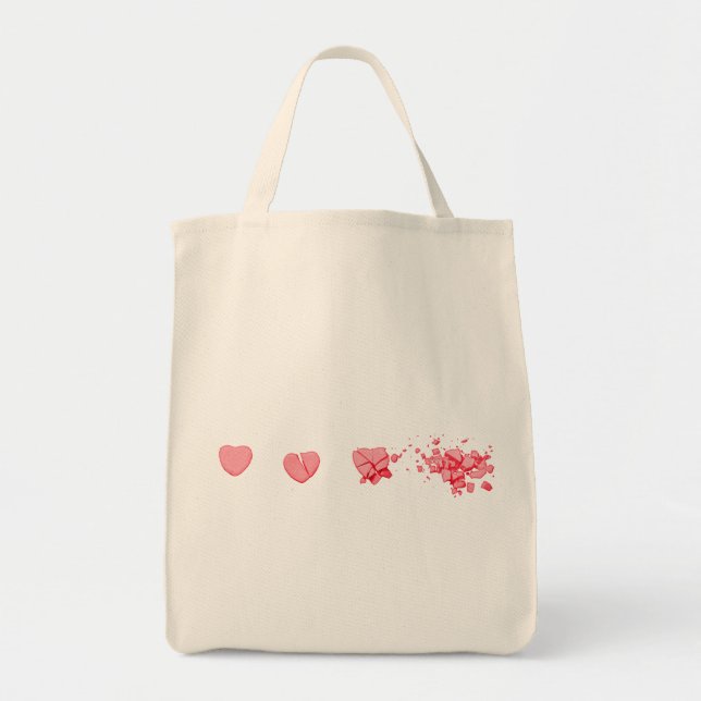 Tote Bag Coeur de bonbons brisé (Devant)