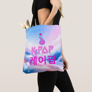 Tote Bag Coeur de doigt K-Pop : Montrez votre amour