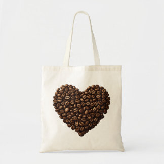 Tote Bag Cœur de grains de café