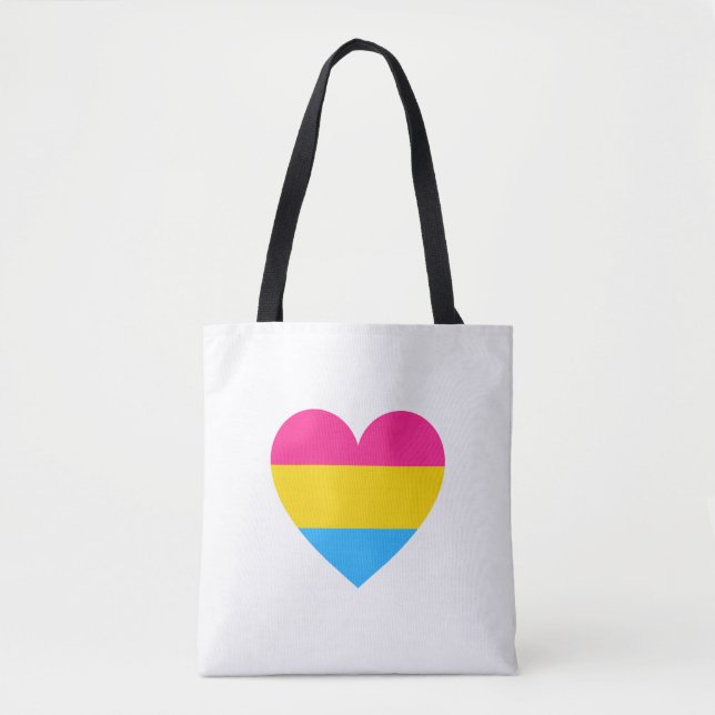 Tote Bag Coeur de la fierté transexuelle (Devant)
