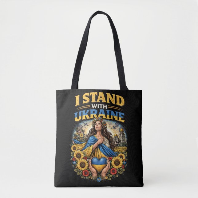 Tote Bag Cœur de l'Ukraine (Devant)