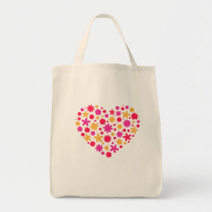 Tote Bag Coeur des fleurs - Beau cadeau pour les amateurs d