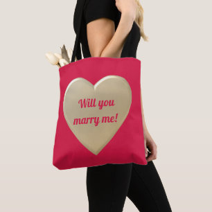 Tote Bag coeur d'or