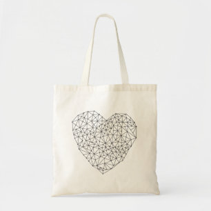 Tote Bag Coeur géométrique