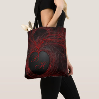 Tote Bag Cœur gothique monogramme de chair sanglante
