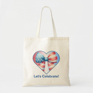 Tote Bag Coeur patriotique
