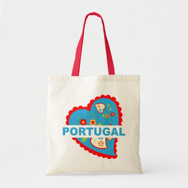Tote Bag Coeur portugais joyeux (Devant)