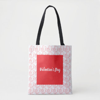 Tote Bag Coeur romantique Conception de la Saint-Valentin