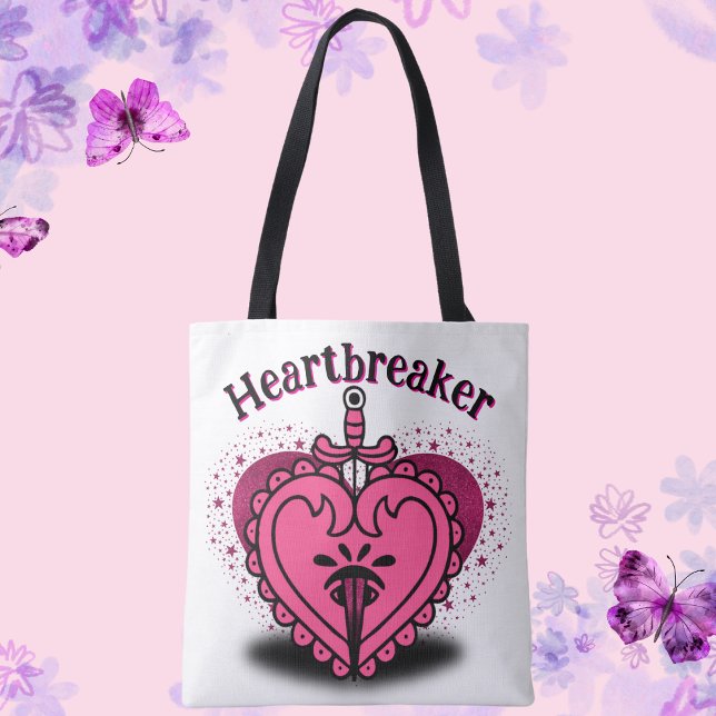 Tote Bag Coeur rose briseur Personnalisé (Créateur téléchargé)